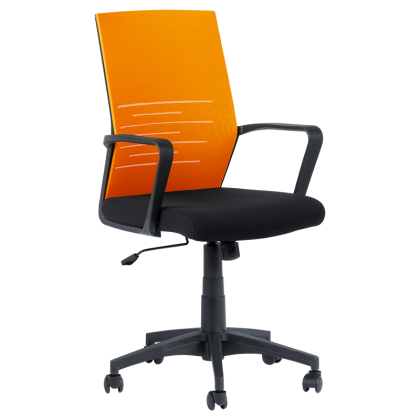 raboten-ofis-stol-carmen-7041-cheren-oranjev